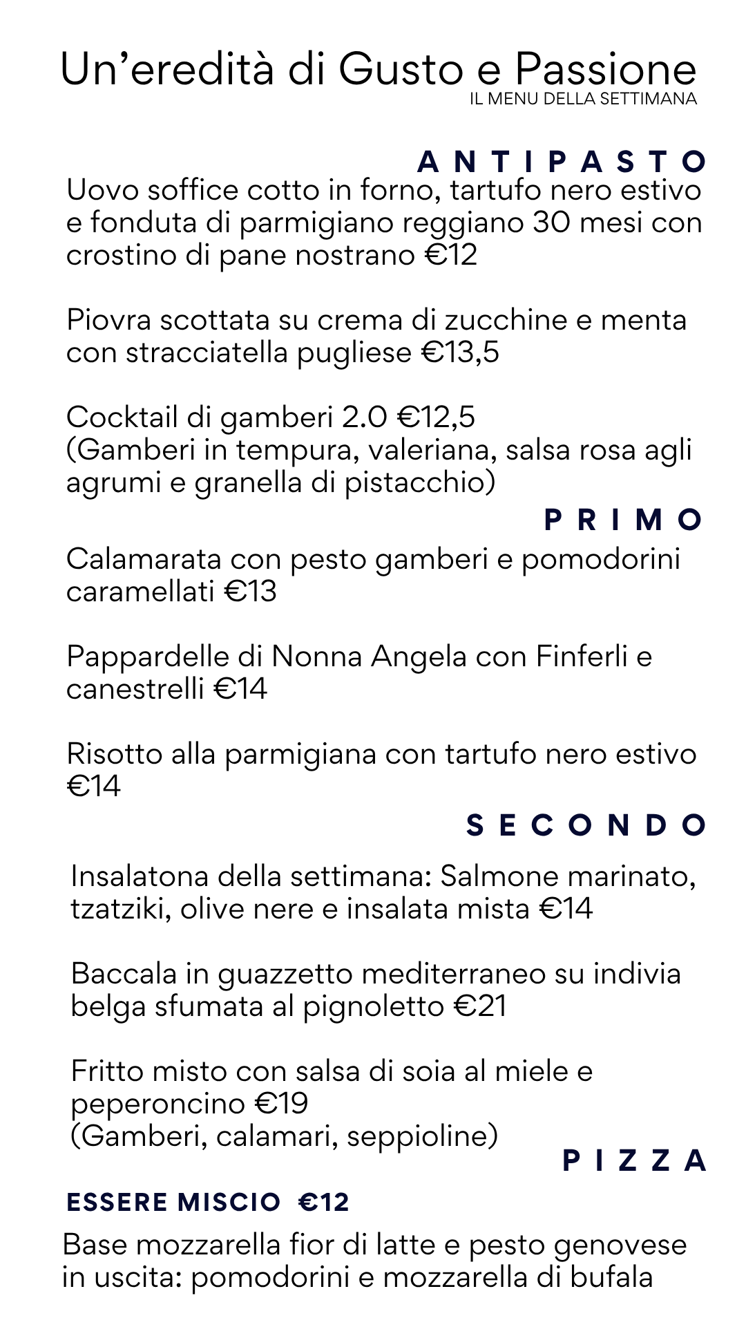 menu 2526 def (La tua storia) Ristorante Hotel Emi Pizza