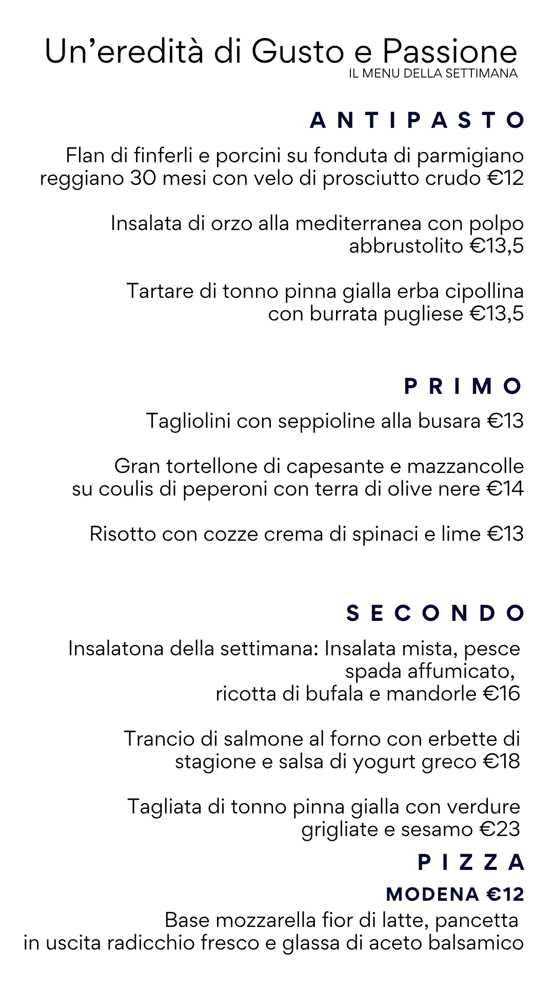 menu 2526 def (La tua storia) Ristorante Hotel Emi Pizza